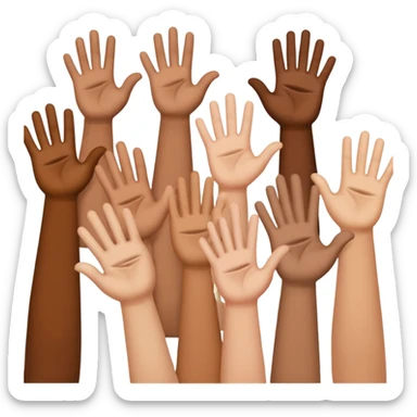 Hand Emojis of gang sings sticker