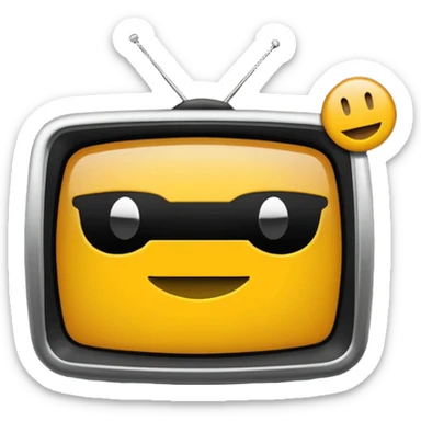 un gif texte qui défile  "BREAKSTYLEZ TV"  change de couleur sur fond noir sticker