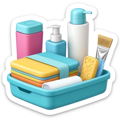 produtos de higiene pessoal sticker