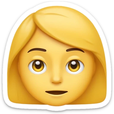 Generate a sarcastic emoji or sticker in a minimal flat-design style.  
The emoji should display a confident “nah, not today” attitude:  
- raised eyebrow  
- slight smirk  
- subtle eye-roll or side glance   sticker