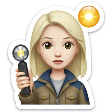 dead by daylight sable ward with a flashlight sticker