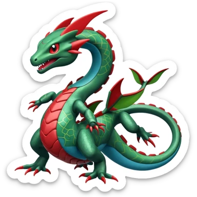 Rayquaza-Zygarde-Salamence-fusion (full body) sticker