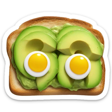 Avocado toast sticker