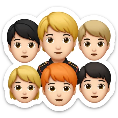 Puedes crear un emoticonos del logo de BTS y el logo de ARMY  sticker