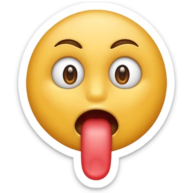 Un emoji pouce en l’aire qui fait peur sticker