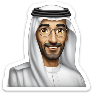 Sheikh zayed Al nahyan uae president sticker