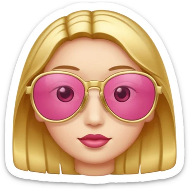 rose coloured glasses sticker