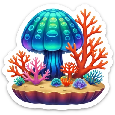 Coral Reef Treasure sticker