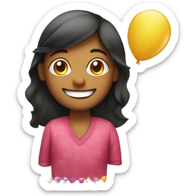 happy birthday sign with the word Priya sticker