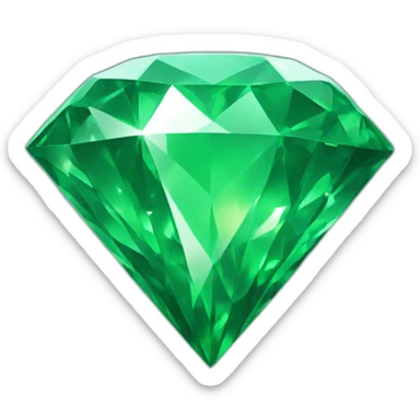 Huge green diamond sticker