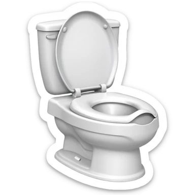Potty trainer without lid sticker