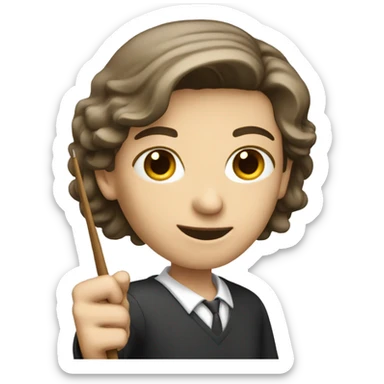 white teacher with a pointer sticker