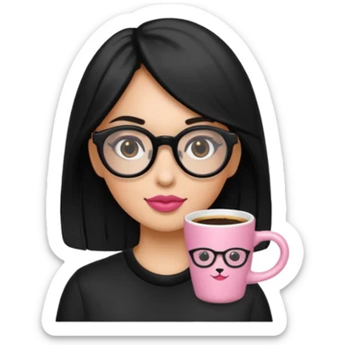 Necesito un logo de un emprendimiento que se llama pitu print dónde se trata de impresiones y cosas de papelería de una chica pelo negro con lentes rosados y una perrita café y otra perrita negro claro sticker