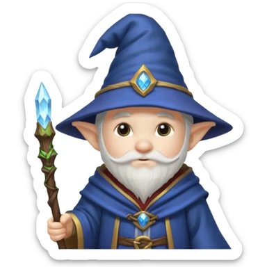 Male Gnome Mage Blizzard World of Warcraft  sticker