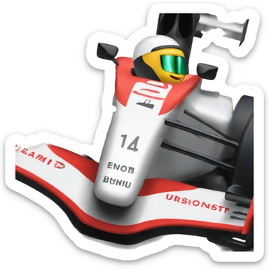F1 race car sticker