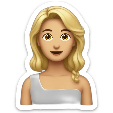 Vilma nuñez anotando sticker