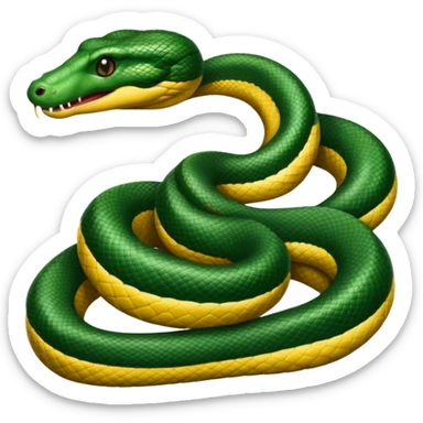 Serpente anaconda lungo sticker