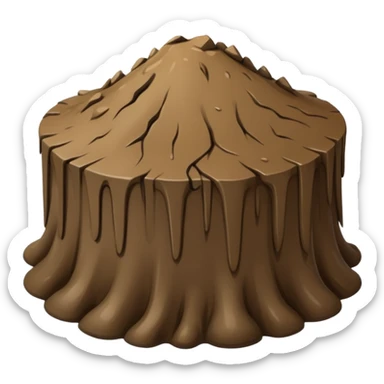 little Mud on a floor  sticker