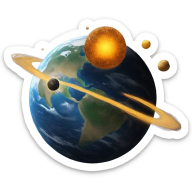 astroid hits earth sticker