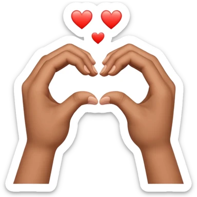 separated love hand sign (this 🫶🏻 but divided into two) sticker