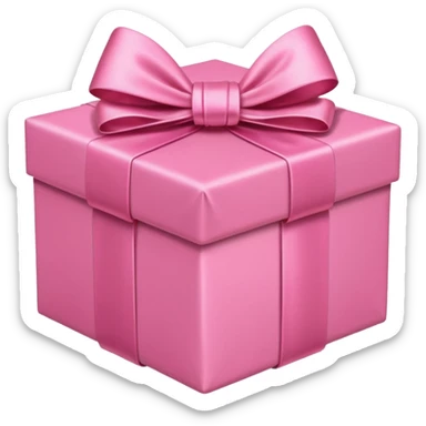 pink present with pink bow sticker