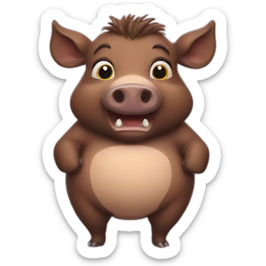 big belly boar sticker