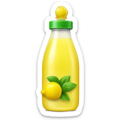 lemon juice squirt bottle sticker