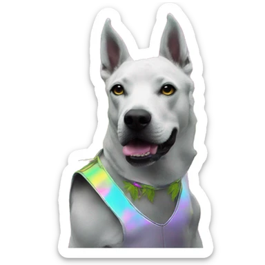 420 .Zombie_ Vaporwave black holographic oilslick zombie unicorn dog smoking yellow caution tape hemp leaves Pegasus hemp plants sticker