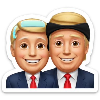 Trump with diddy sticker