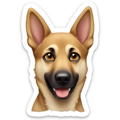 German shepherd mix husky sticker