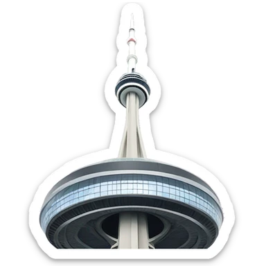 CN Tower, close up sticker