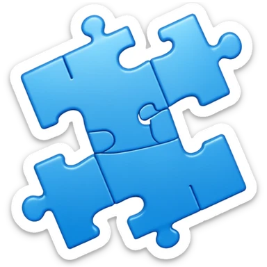 one single Puzzle Piece sticker
