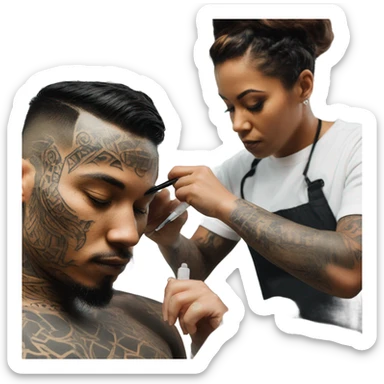 Tattooing somebody  sticker