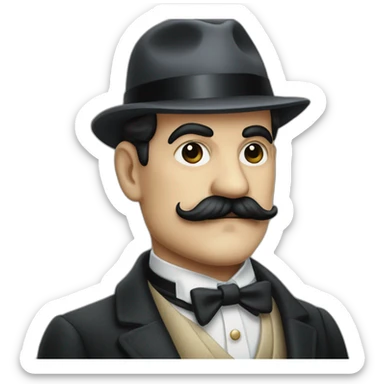 Hercule Poirot sticker