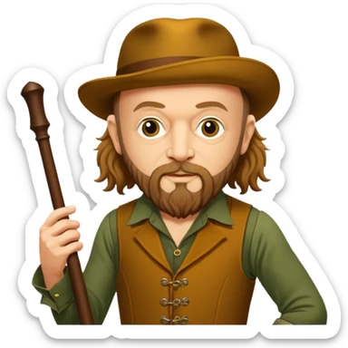 Jethro Tull (Band): A legendary British progressive rock band led by Ian Anderson, named after the 18th-century agriculturist. sticker