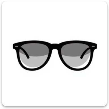 funky oversized aviator sunglasses with colorful gradient lenses, classic 70s style sticker