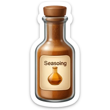bottle of seasoning sticker