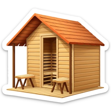 sauna tent sticker
