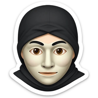 A thief's emoji sticker