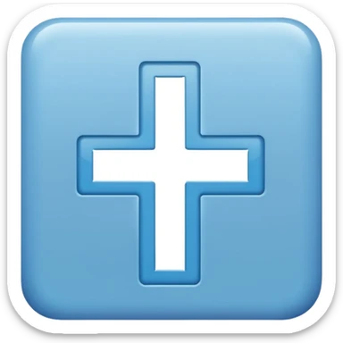 light blue word "AMEN" simple font in rectangle sticker