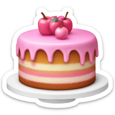 Cake reading Babi pink kindle sticker