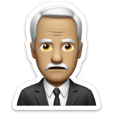 angry men in suit sticker