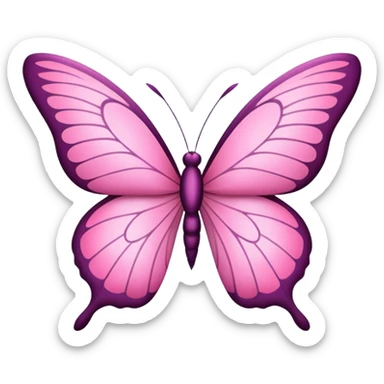 Mariposa rosa sticker