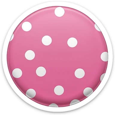 brown pink polka dots sticker