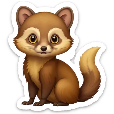 European pine marten sticker