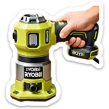 ONE+ 18V Cordless Compact Fixed Base Router RYOBI  sticker