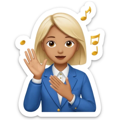 clapping emoji, for sabashi, to clap and donate money to talent on stage sticker