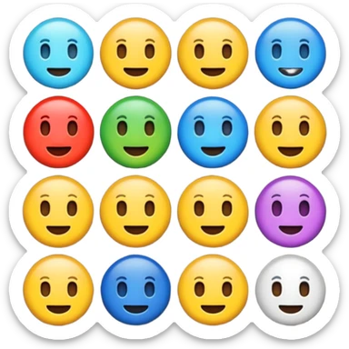 crie emojis para uma comunidade do discord sem fazer ou pegar algo pronto quero algo diferente esses que vc esta fazendo e mt ruim crie outros sticker