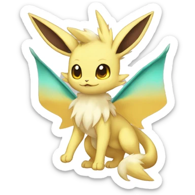 Eeveelution-Cute-Dragon-Pokémon-fusion full body sticker