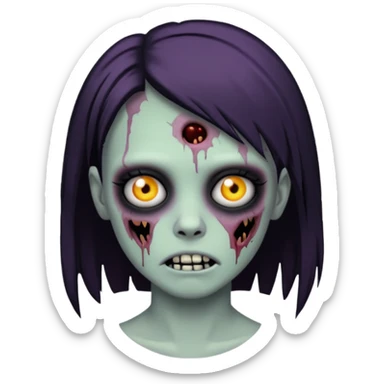 emo grunge y2k zombie sticker